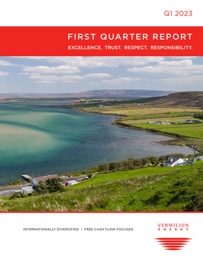 Thumbnail Vermilion Energy
 Quarterly Report 2023-q1