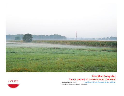 Miniature Vermilion Energy
 Rapport de durabilité 2025