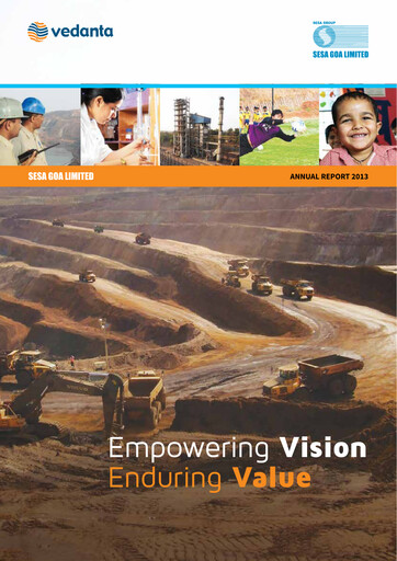 Thumbnail Vedanta Annual Report 2013