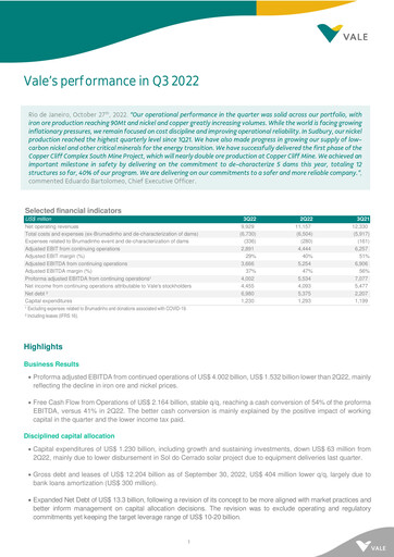 Thumbnail Vale Quarterly Report 2022-q3