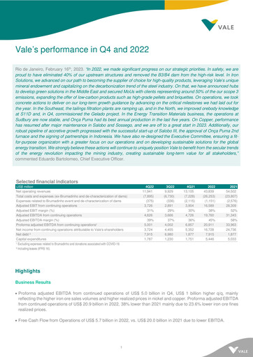 Thumbnail Vale Quarterly Report 2022-q4