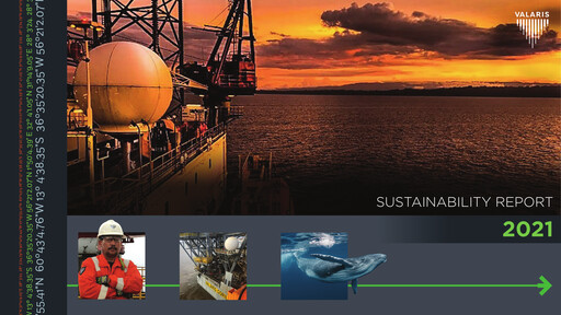 Thumbnail Valaris Sustainability Report 2021