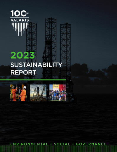 Thumbnail Valaris Sustainability Report 2023
