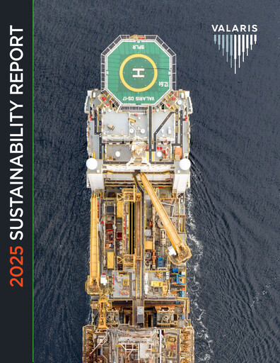 Thumbnail Valaris Sustainability Report 2025