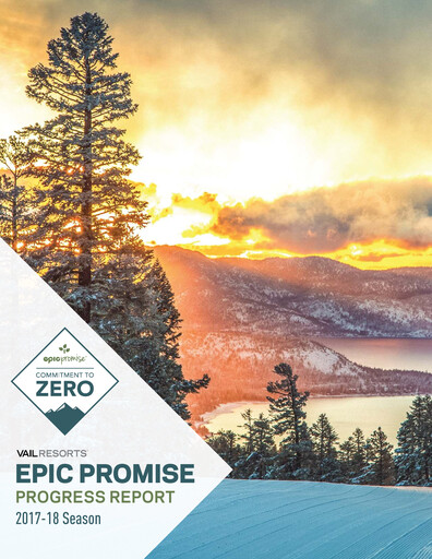 Thumbnail Vail Resorts
 Sustainability Report 2018