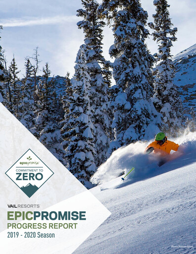 Thumbnail Vail Resorts
 Sustainability Report 2020