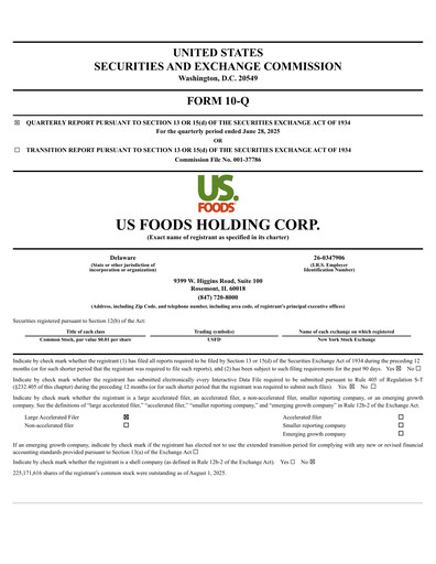 Thumbnail US Foods Quarterly Report 2025-q2