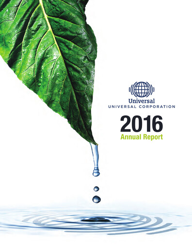 Thumbnail Universal Corporation
 Annual Report 2015-2016