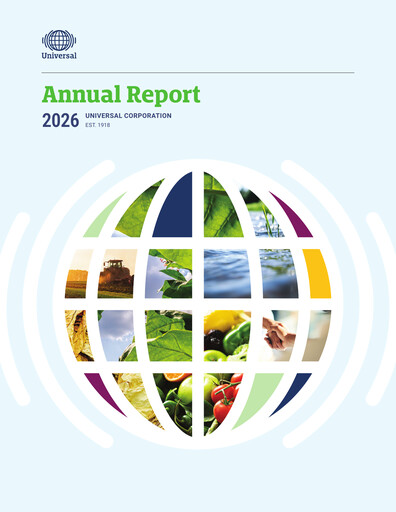 Thumbnail Universal Corporation
 Annual Report 2025-2026