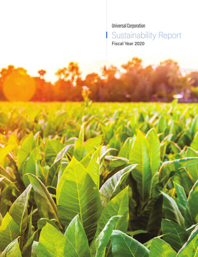 Thumbnail Universal Corporation
 Sustainability Report 2019-2020
