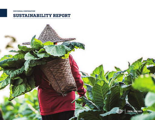 Thumbnail Universal Corporation
 Sustainability Report 2022-2023