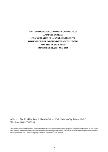 Thumbnail United Microelectronics Financial Statement 2014