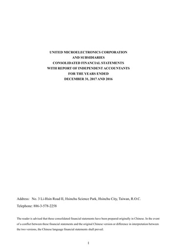 Thumbnail United Microelectronics Financial Statement 2017