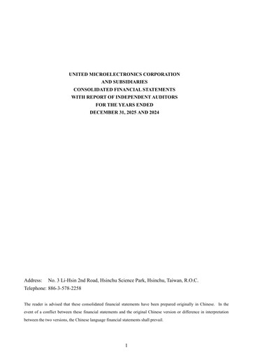 Thumbnail United Microelectronics Financial Statement 2025