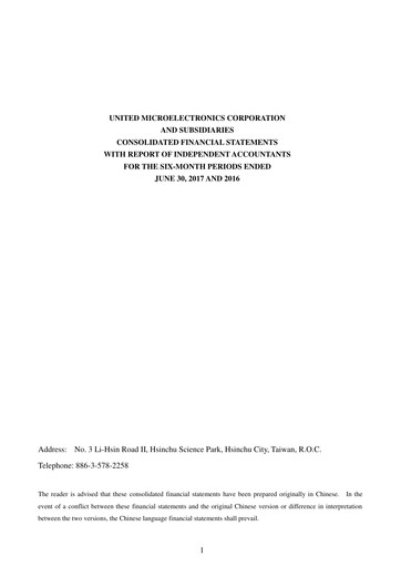 Thumbnail United Microelectronics Half-year Report 2017-h1