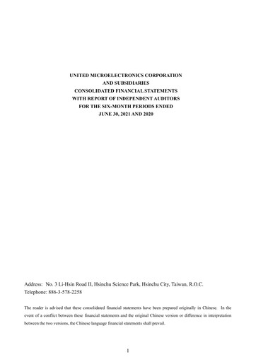 Thumbnail United Microelectronics Half-year Report 2021-h1