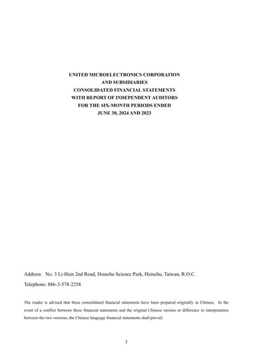 Thumbnail United Microelectronics Half-year Report 2024-h1