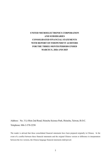 Thumbnail United Microelectronics Quarterly Report 2026-q1