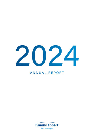 Thumbnail Knaus Tabbert AG Annual Report 2024