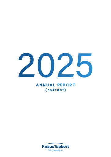 Thumbnail Knaus Tabbert AG Annual Report 2025