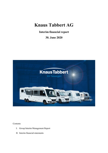 Thumbnail Knaus Tabbert AG Half-year Report 2020-h1