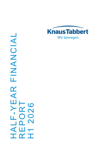 Thumbnail Knaus Tabbert AG Half-year Report 2026-h1