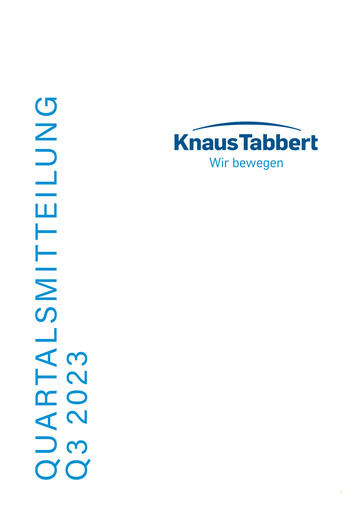 Thumbnail Knaus Tabbert AG Quarterly Report 2023-q3