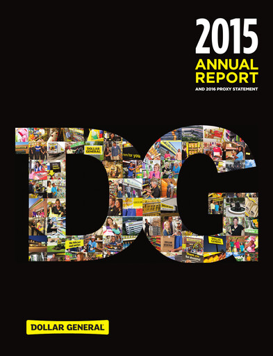 Thumbnail Dollar General Annual Report 2015