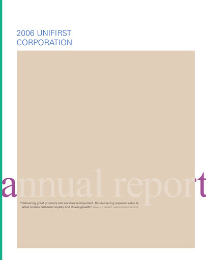 Thumbnail UniFirst Annual Report 2006