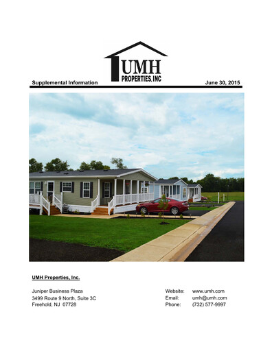 Thumbnail UMH Properties Quarterly Report 2015-q2