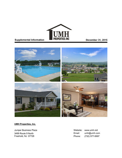 Thumbnail UMH Properties Quarterly Report 2015-q4