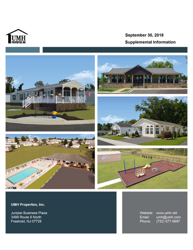 Thumbnail UMH Properties Quarterly Report 2018-q3