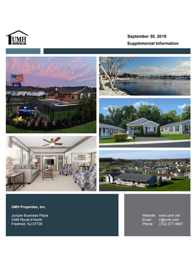 Thumbnail UMH Properties Quarterly Report 2019-q3