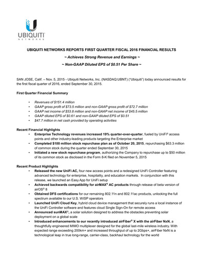 Thumbnail Ubiquiti Quarterly Report 2016-q1