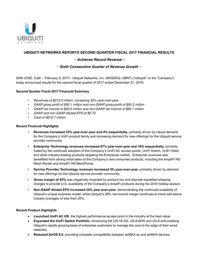 Thumbnail Ubiquiti Quarterly Report 2017-q2
