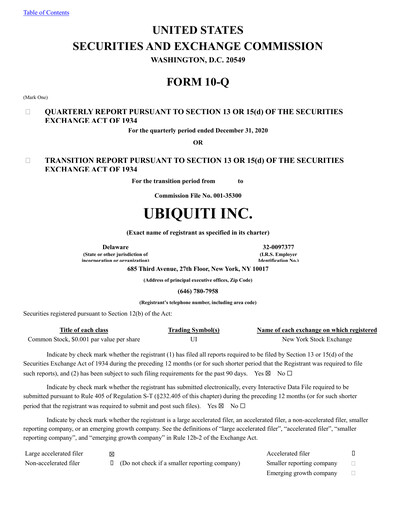 Thumbnail Ubiquiti Quarterly Report 2021-q2