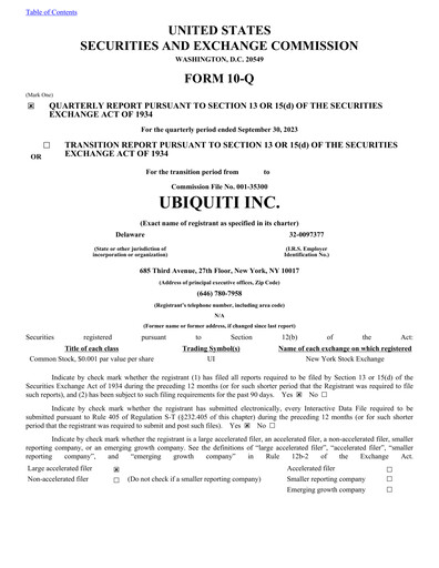 Thumbnail Ubiquiti Quarterly Report 2024-q1