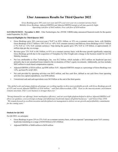 Thumbnail Uber Quarterly Report 2022-q3