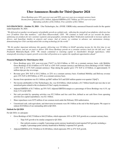 Thumbnail Uber Quarterly Report 2024-q3