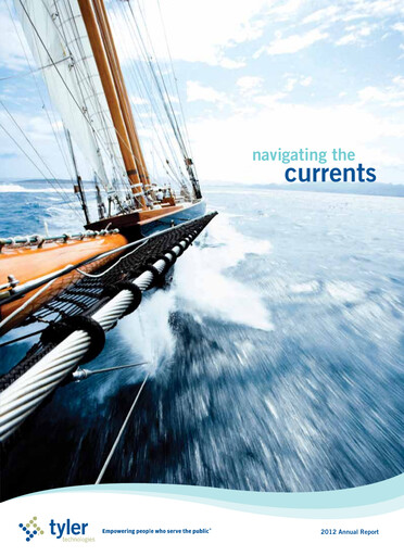 Thumbnail Tyler Technologies
 Annual Report 2012