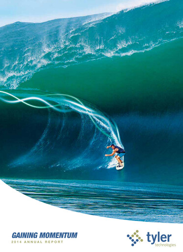 Thumbnail Tyler Technologies
 Annual Report 2014