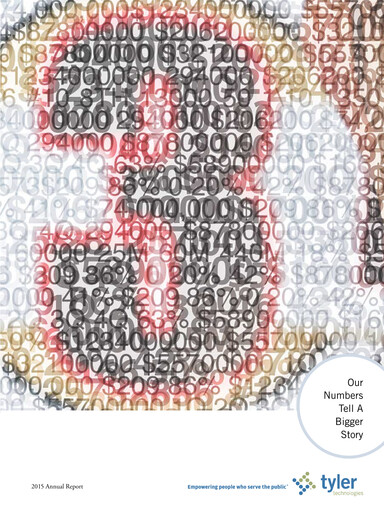 Thumbnail Tyler Technologies
 Annual Report 2015