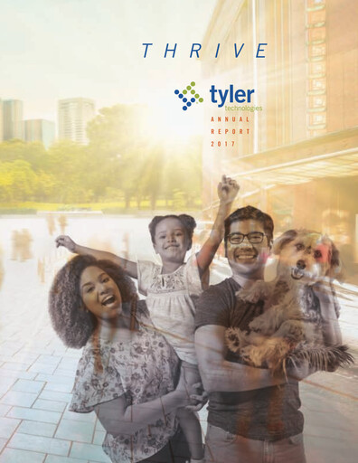 Thumbnail Tyler Technologies
 Annual Report 2017