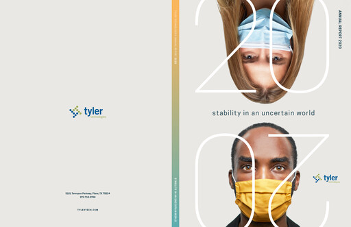 Thumbnail Tyler Technologies
 Annual Report 2020