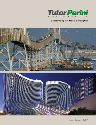 Thumbnail Tutor Perini Corporation
 Annual Report 2009