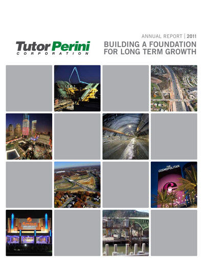 Thumbnail Tutor Perini Corporation
 Annual Report 2011