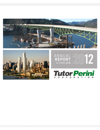 Thumbnail Tutor Perini Corporation
 Annual Report 2012