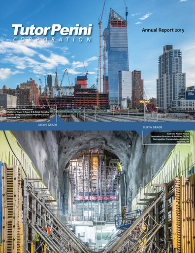 Thumbnail Tutor Perini Corporation
 Annual Report 2015