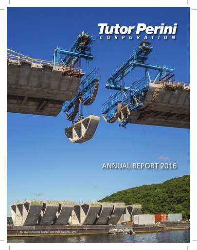 Thumbnail Tutor Perini Corporation
 Annual Report 2016