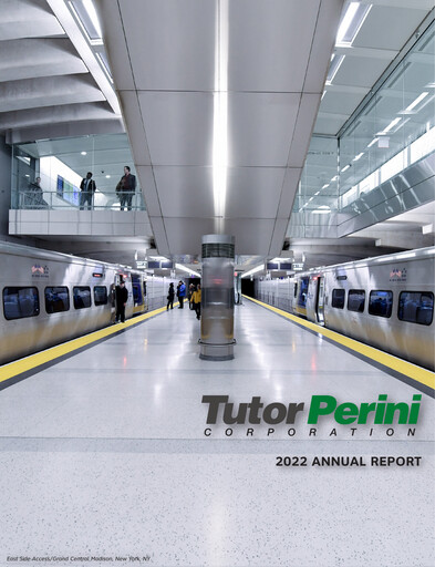 Thumbnail Tutor Perini Corporation
 Annual Report 2022